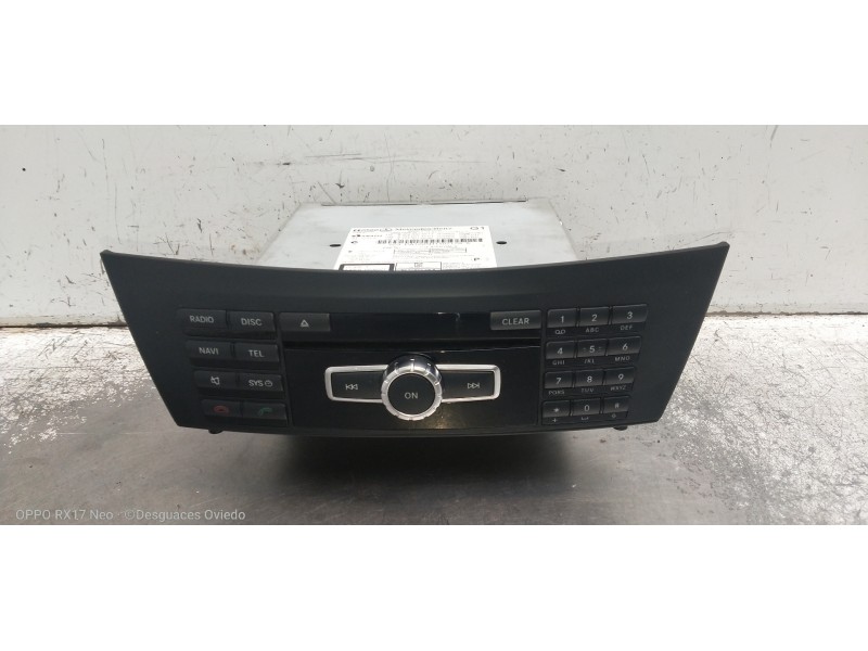 Recambio de sistema audio / radio cd para mercedes clase c (w204) lim. c 180 cdi blueefficiency (204.000) referencia OEM IAM A20