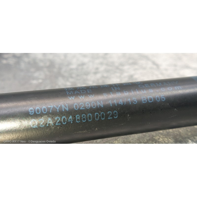 Recambio de amortiguadores capo para mercedes clase c (w204) lim. c 180 cdi blueefficiency (204.000) referencia OEM IAM Q2A20488