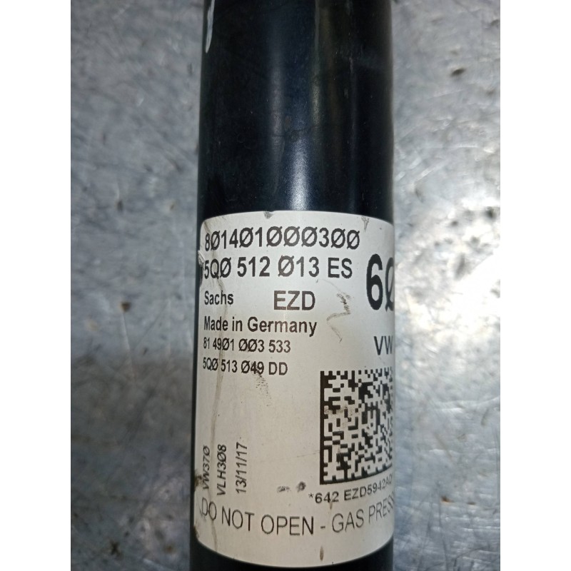 Recambio de amortiguador trasero izquierdo para seat leon (5f1) style referencia OEM IAM 801401000300 5Q0512013ES 814901003533. 