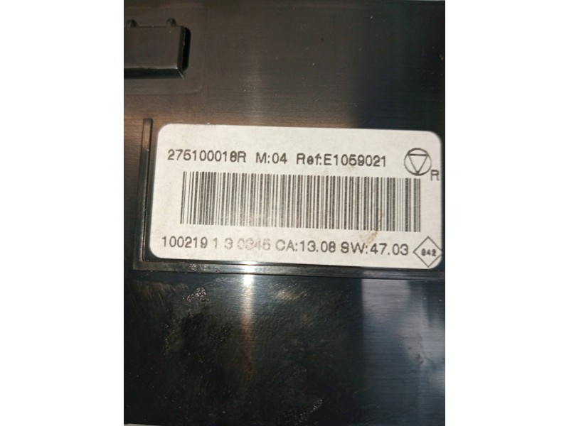 Recambio de mando calefaccion / aire acondicionado para renault fluence expression referencia OEM IAM 275100018R  