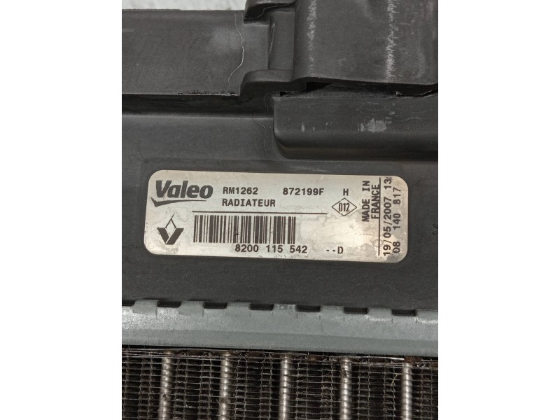 Recambio de radiador agua para renault scenic ii grand expression referencia OEM IAM 8200115542 872199F 