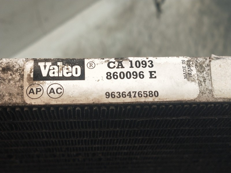Recambio de condensador / radiador aire acondicionado para peugeot partner (s1) break referencia OEM IAM 9636476580  