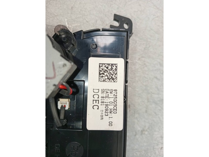 Recambio de mando calefaccion / aire acondicionado para kia niro business referencia OEM IAM 97250G5CE0 97250G5XXX 