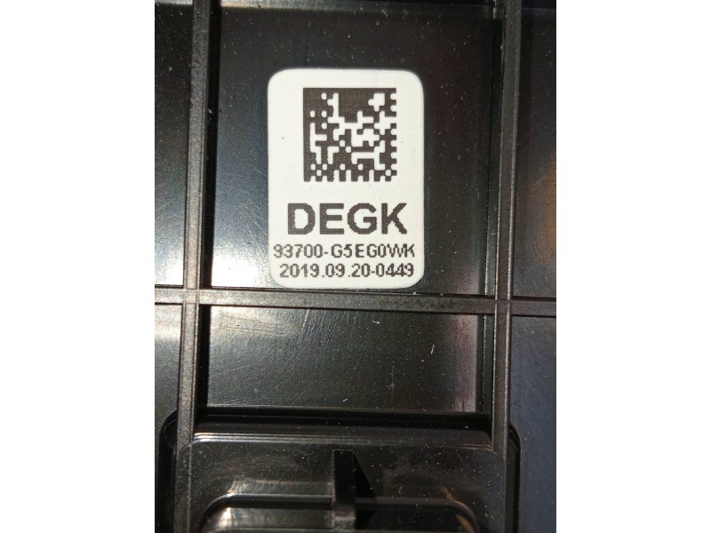 Recambio de mando multifuncion para kia niro business referencia OEM IAM 93700G5EG0WK  