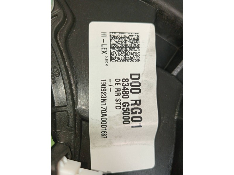 Recambio de elevalunas trasero derecho para kia niro business referencia OEM IAM 83480G5000  