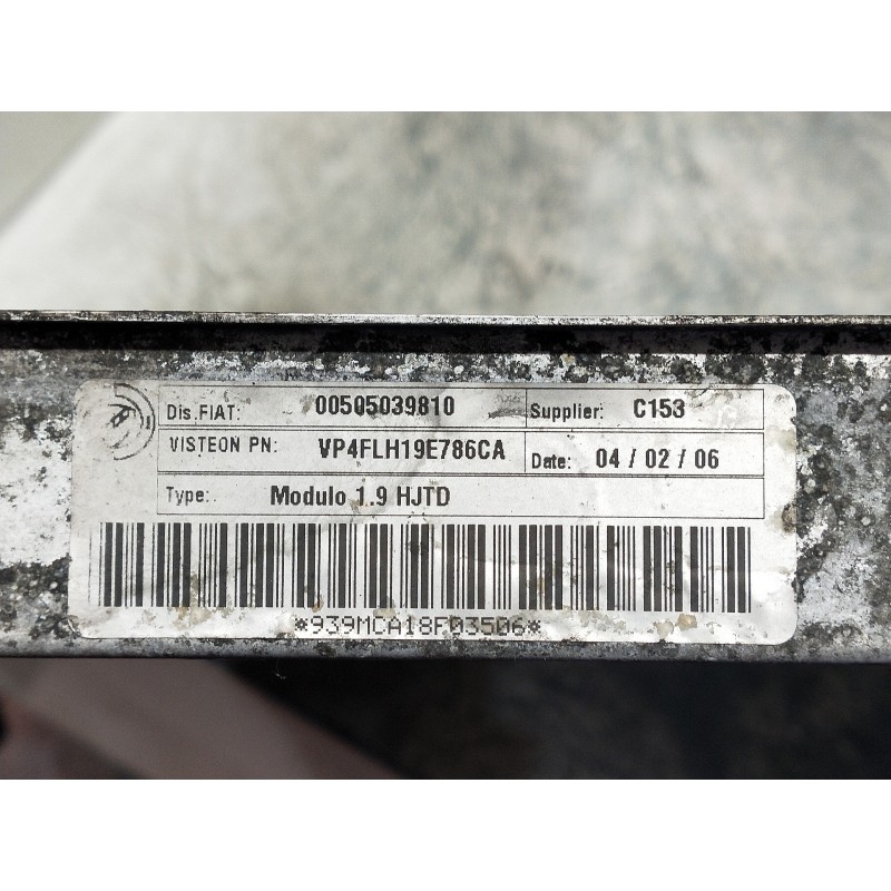 Recambio de radiador agua para alfa romeo 159 sportwagon (140) 1.9 jtdm 8v / selective referencia OEM IAM 00505039810 VP4FLH19E7
