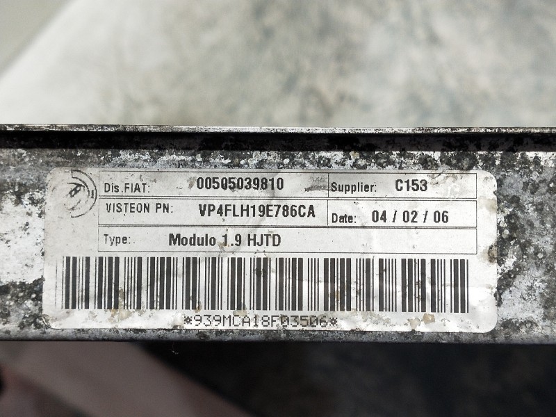 Recambio de radiador agua para alfa romeo 159 sportwagon (140) 1.9 jtdm 8v / selective referencia OEM IAM 00505039810 VP4FLH19E7