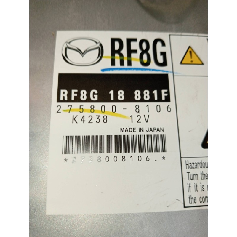 Recambio de centralita motor uce para mazda 6 lim. (gh) 2.0 crtd 140cv active (5-ptas.) referencia OEM IAM 2758008106  