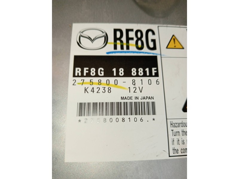 Recambio de centralita motor uce para mazda 6 lim. (gh) 2.0 crtd 140cv active (5-ptas.) referencia OEM IAM 2758008106  