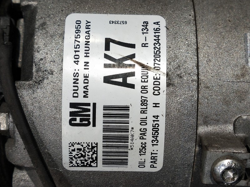Recambio de compresor aire acondicionado para opel astra j lim. excellence referencia OEM IAM 13450514H 401575950 