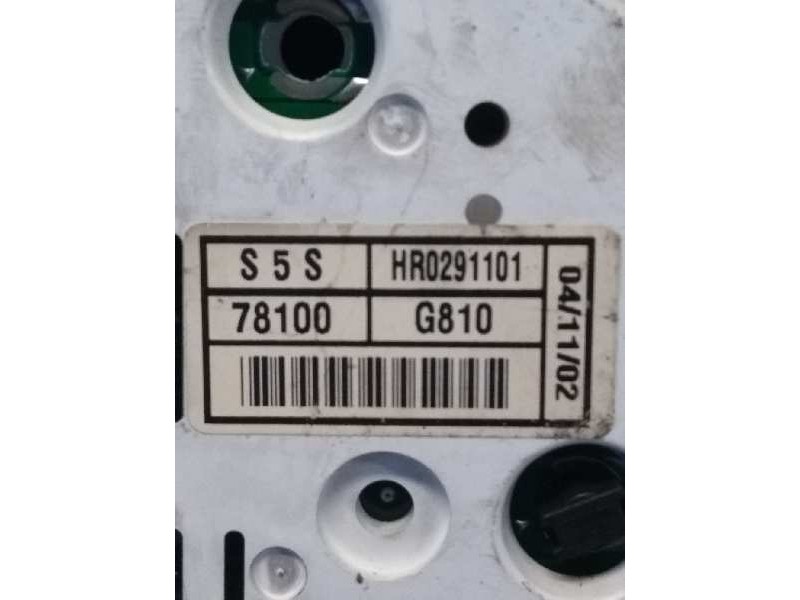 Recambio de cuadro instrumentos para honda civic berlina 3 (ep1/2) 1.6 vtec cat (d 16 v 1) referencia OEM IAM HR0291101 78100G81