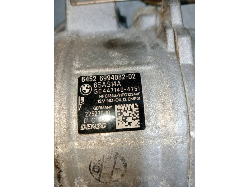 Recambio de compresor aire acondicionado para bmw serie 3 berlina (g20) 320d referencia OEM IAM 699408202 4471404751 22527010