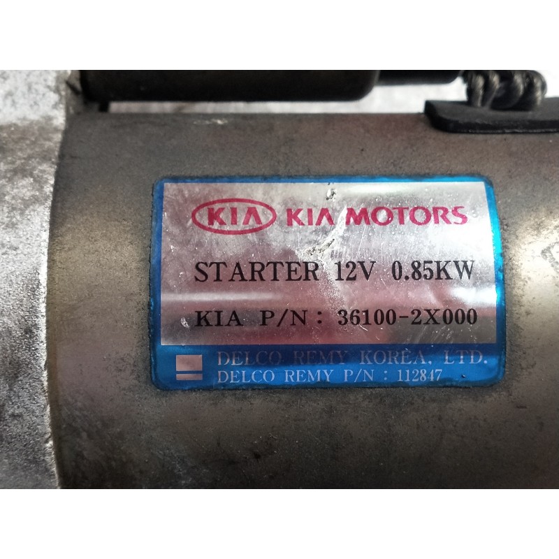 Recambio de motor arranque para kia shuma ii 1.6 ls berlina portón referencia OEM IAM 361002X000  