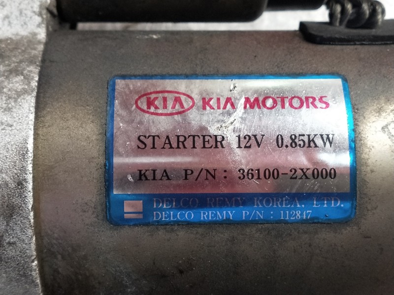 Recambio de motor arranque para kia shuma ii 1.6 ls berlina portón referencia OEM IAM 361002X000  