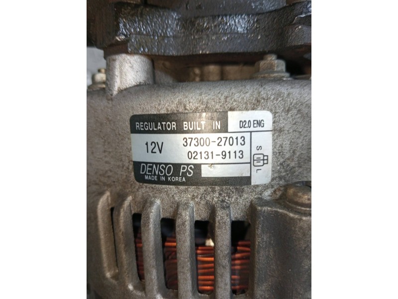 Recambio de alternador para hyundai tucson (jm) 2.0 crdi style referencia OEM IAM 373002703 021319113 