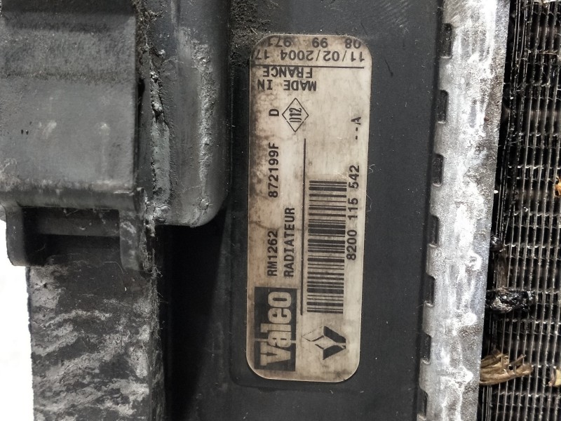 Recambio de radiador agua para renault scenic ii authentique referencia OEM IAM 8200115542 872199F RM1262