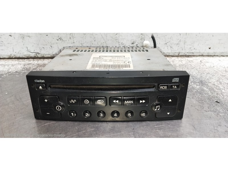 Recambio de sistema audio / radio cd para citroen c3 1.4 hdi 16v sx referencia OEM IAM PU2471AJ 96552632XT 286948745