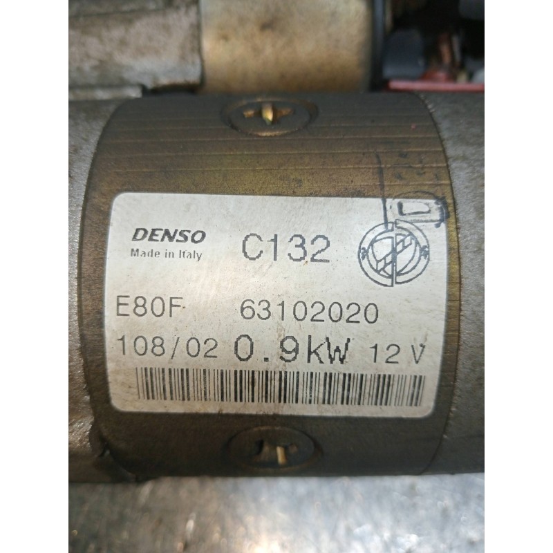 Recambio de motor arranque para fiat punto berlina (188) 1.2 16v elx referencia OEM IAM 63102020 C132 DESNSO