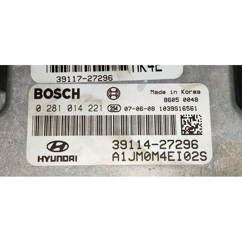 Recambio de centralita motor uce para hyundai tucson (jm) 2.0 crdi style referencia OEM IAM 39141427296 A1JM0M4EI02S 0281014221
