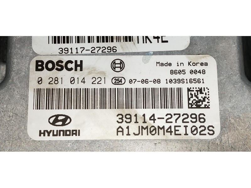 Recambio de centralita motor uce para hyundai tucson (jm) 2.0 crdi style referencia OEM IAM 39141427296 A1JM0M4EI02S 0281014221