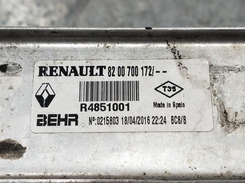 Recambio de intercooler para renault scenic ii authentique referencia OEM IAM R4851001 8200700172 