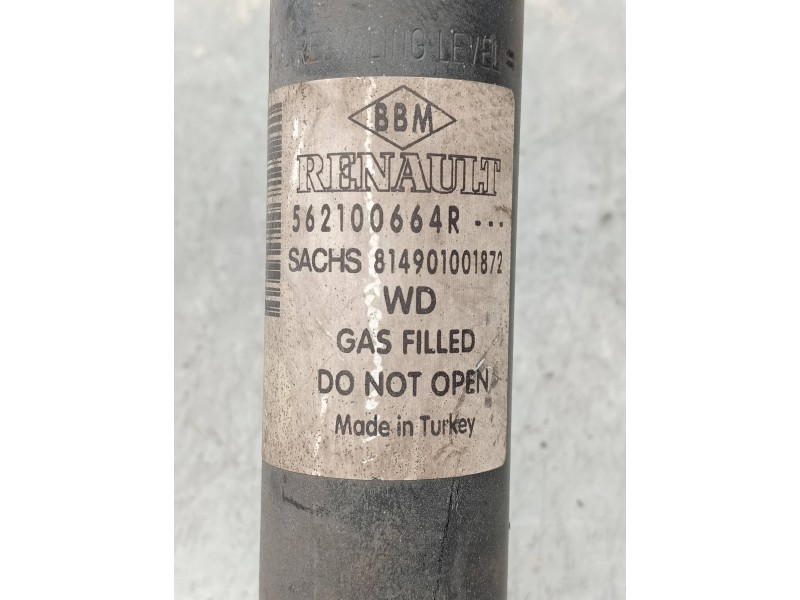 Recambio de amortiguador trasero derecho para renault fluence expression referencia OEM IAM 562100664R 814901001872 