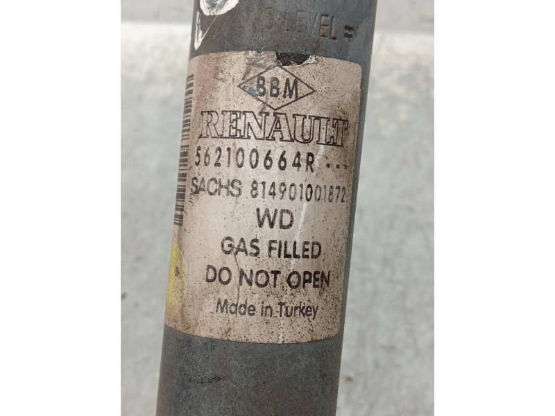 Recambio de amortiguador trasero izquierdo para renault fluence expression referencia OEM IAM 562100664R 814901001872 