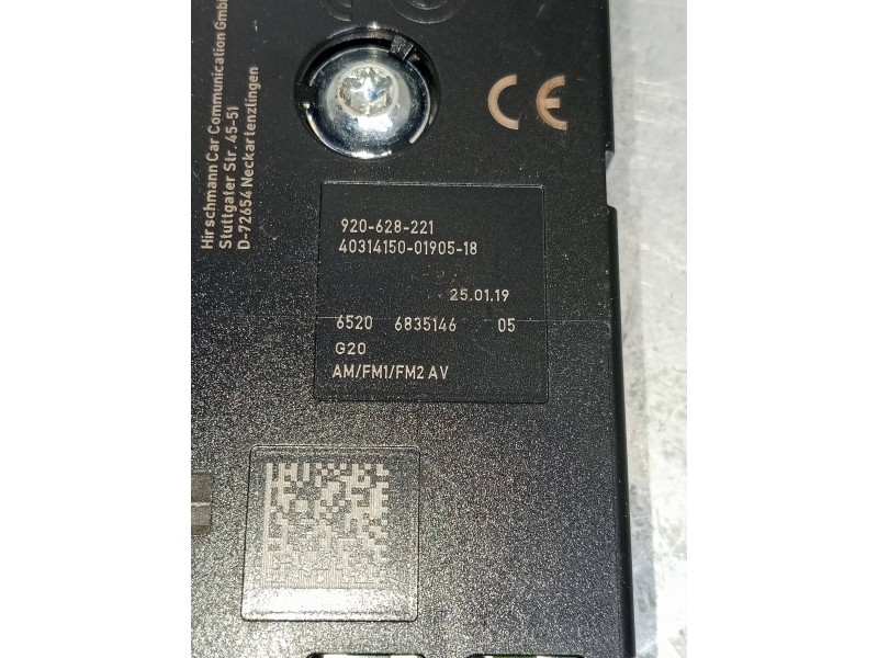 Recambio de modulo electronico para bmw serie 3 berlina (g20) 320d referencia OEM IAM 920628221 6520683514605 