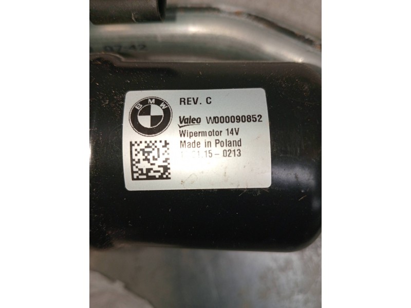 Recambio de motor limpia delantero para bmw serie 3 berlina (g20) 320d referencia OEM IAM 742490109 W000090852 