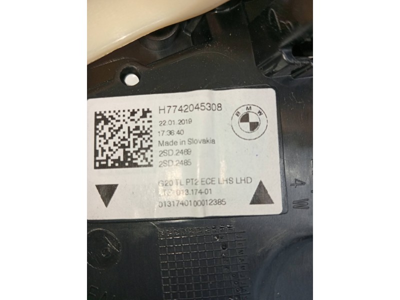 Recambio de piloto trasero izquierdo interior para bmw serie 3 berlina (g20) 320d referencia OEM IAM H7742045308  