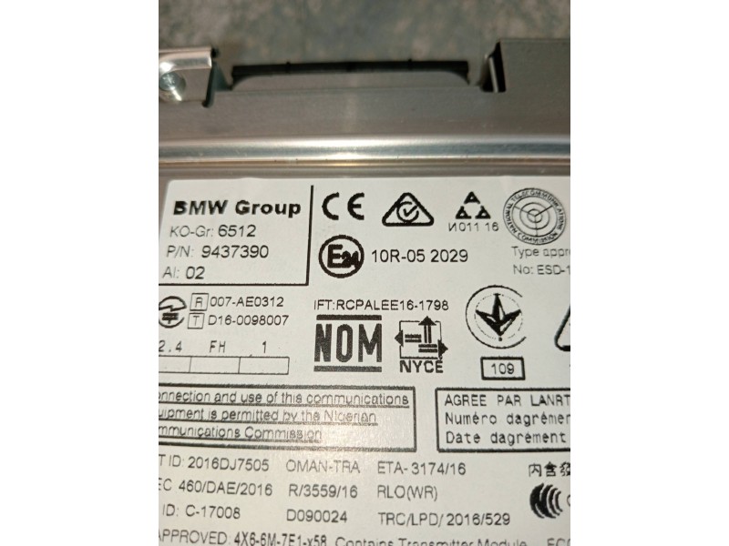 Recambio de sistema navegacion gps para bmw serie 3 berlina (g20) 320d referencia OEM IAM 10R052029 A269ZUA149 ECE07F846