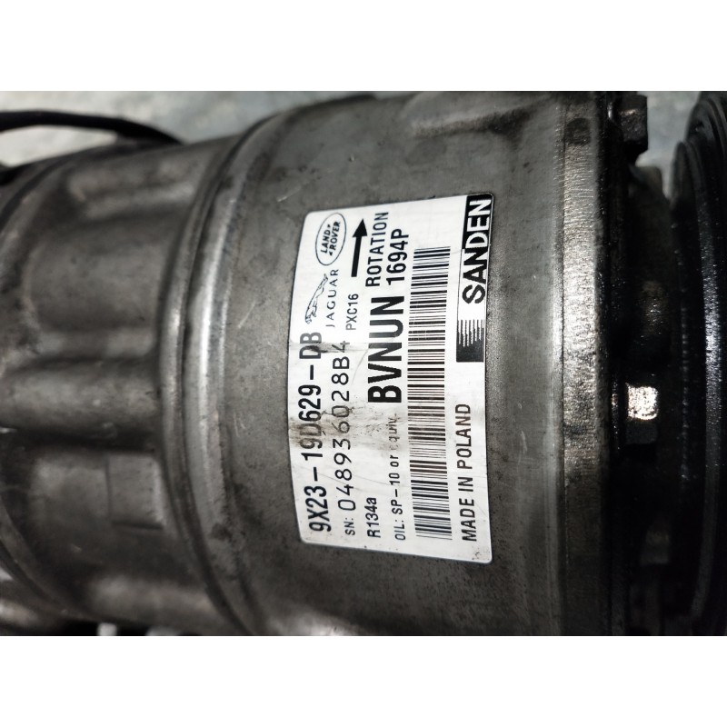 Recambio de compresor aire acondicionado para jaguar xj 3.0 v6 diesel cat referencia OEM IAM 9X2319D629DB 048936028B4 PXC16