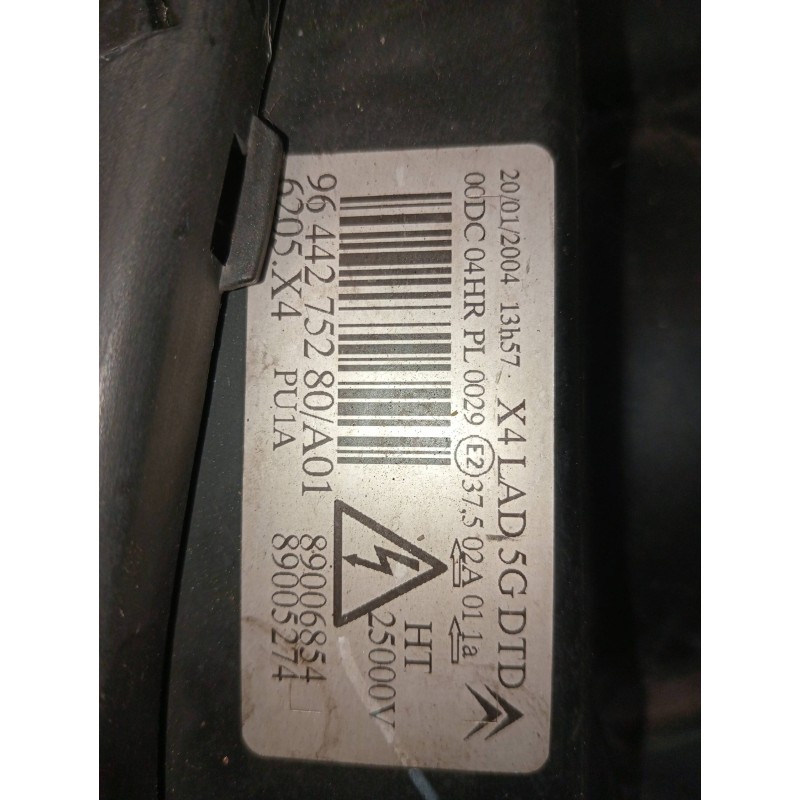 Recambio de faro derecho para citroen c5 berlina 2.0 hdi cat (rhz / dw10ated) referencia OEM IAM 9644275280  