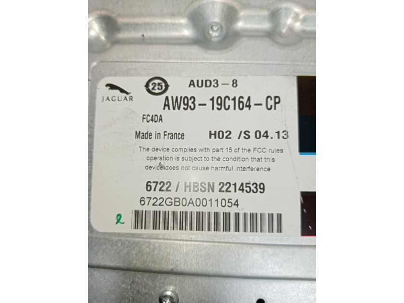 Recambio de modulo electronico para jaguar xj 3.0 v6 diesel cat referencia OEM IAM AW9319C164CP  AMPLIFICADOR
