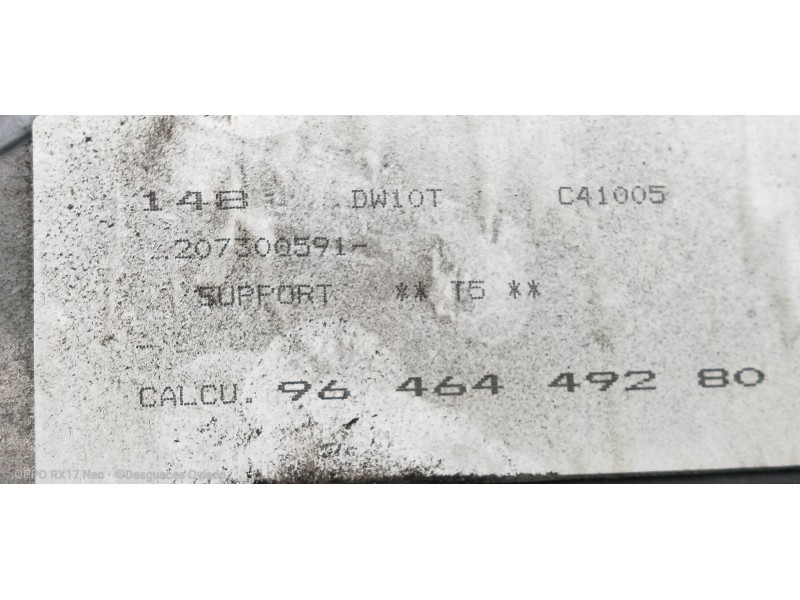 Recambio de centralita motor uce para peugeot 307 (s1) xr referencia OEM IAM 9646449280 5WS40030BT SW9646449280