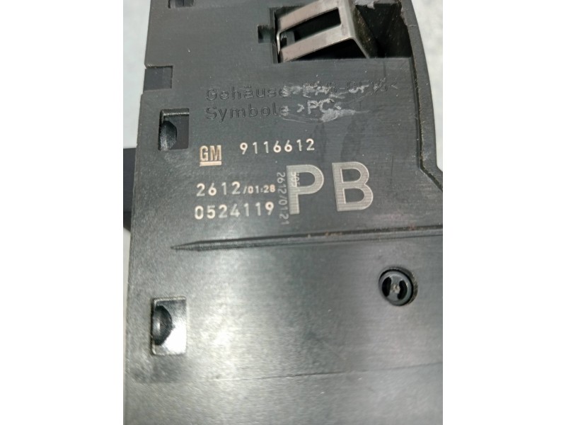 Recambio de mando luces para opel corsa c joy referencia OEM IAM 9116612  INTERRUPTOR