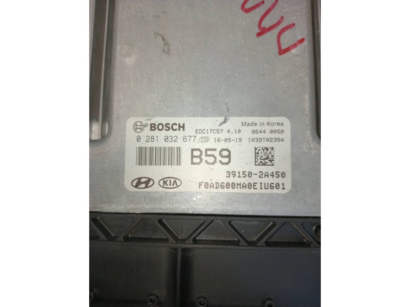 Recambio de centralita motor uce para hyundai elantra (ad)(2016) tecno referencia OEM IAM 0281032677 391502A450 EDC17C57