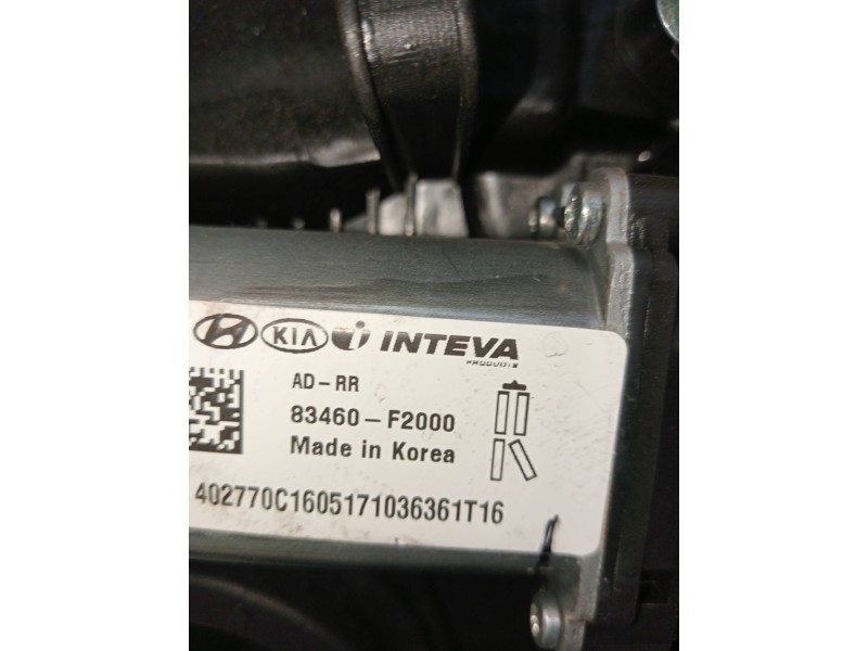 Recambio de elevalunas trasero derecho para hyundai elantra (ad)(2016) tecno referencia OEM IAM 83480F2000  