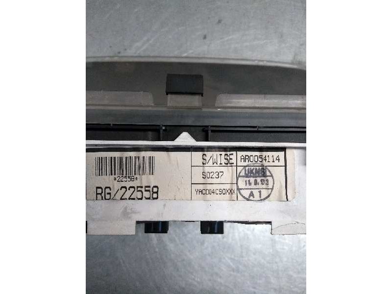 Recambio de cuadro instrumentos para mg rover streetwise 2.0 idt cat referencia OEM IAM AR0054114 RG222558 SWISE S0237 YAC004090