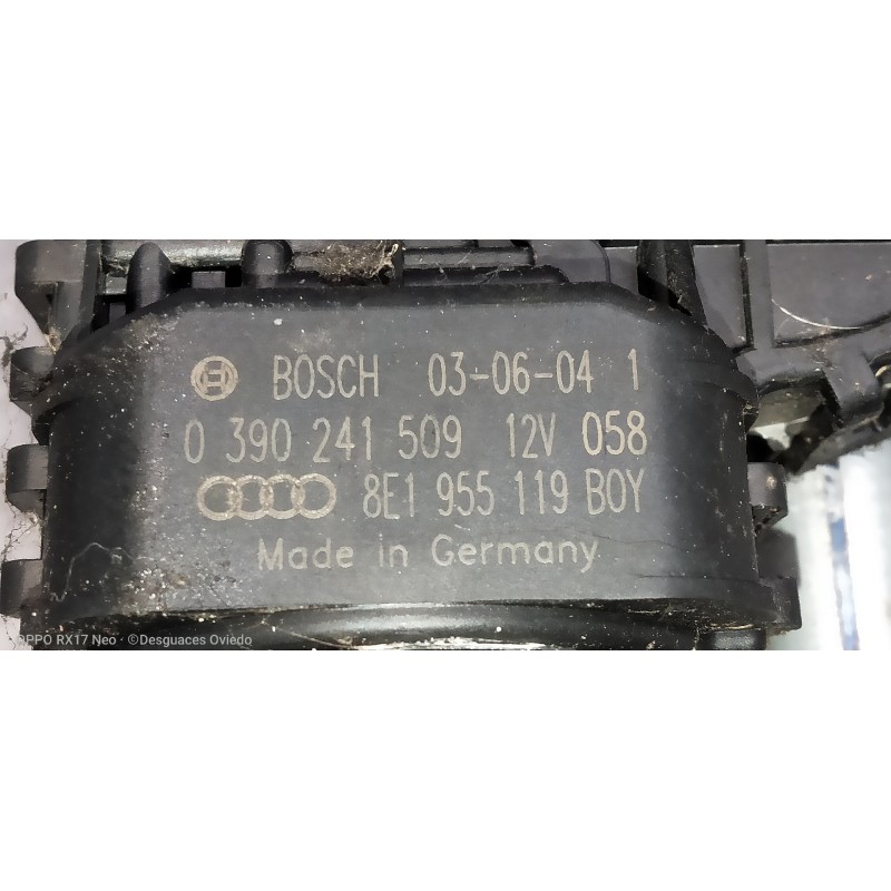 Recambio de motor limpia delantero para audi a4 avant (8e) 1.8 t quattro referencia OEM IAM 0390241509 8E1955119 