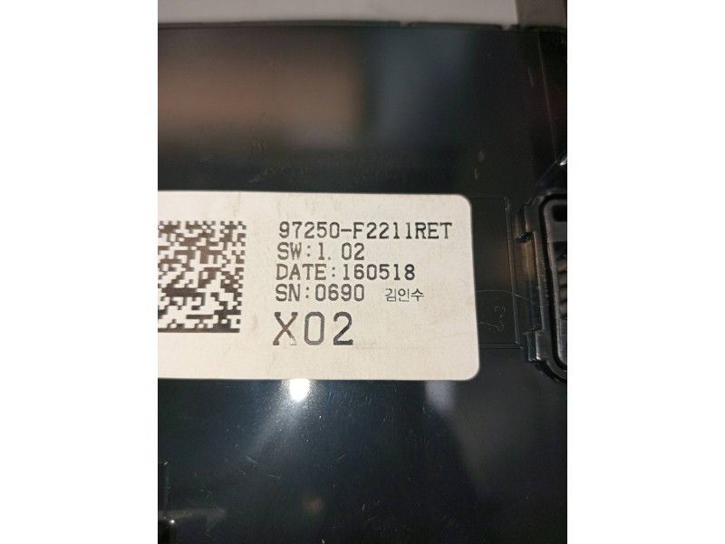 Recambio de mando calefaccion / aire acondicionado para hyundai elantra (ad)(2016) tecno referencia OEM IAM 97250F2211  