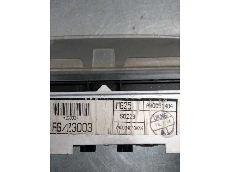 Recambio de cuadro instrumentos para mg rover mg zr 105 referencia OEM IAM AR0051404 YAC004043XXX MG25 S0223