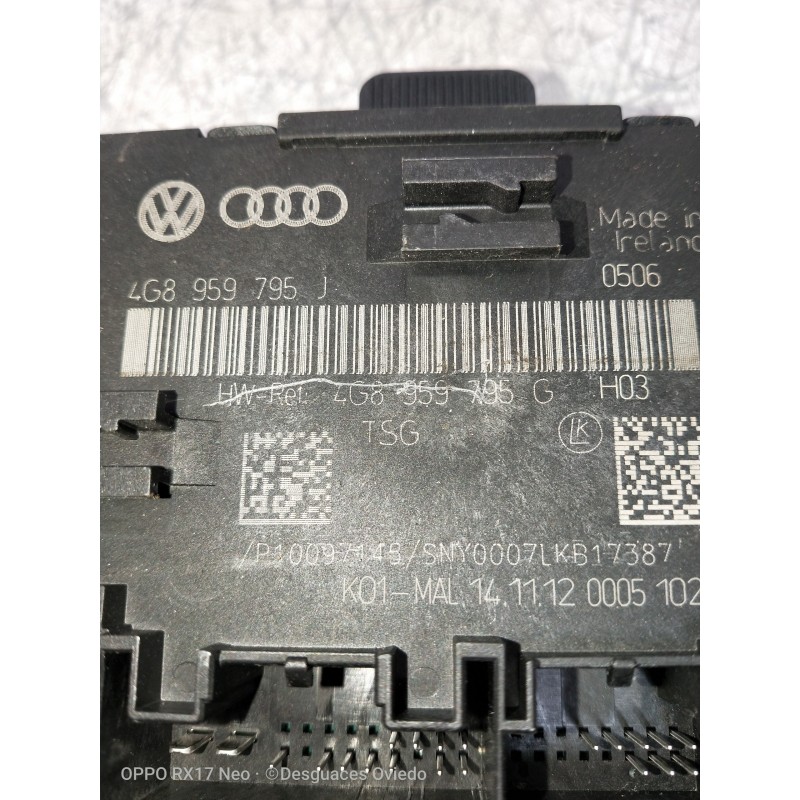 Recambio de modulo electronico para audi a6 allroad quattro (4gh) 3.0 v6 24v tdi referencia OEM IAM 4G8959795J 4G8959795G 