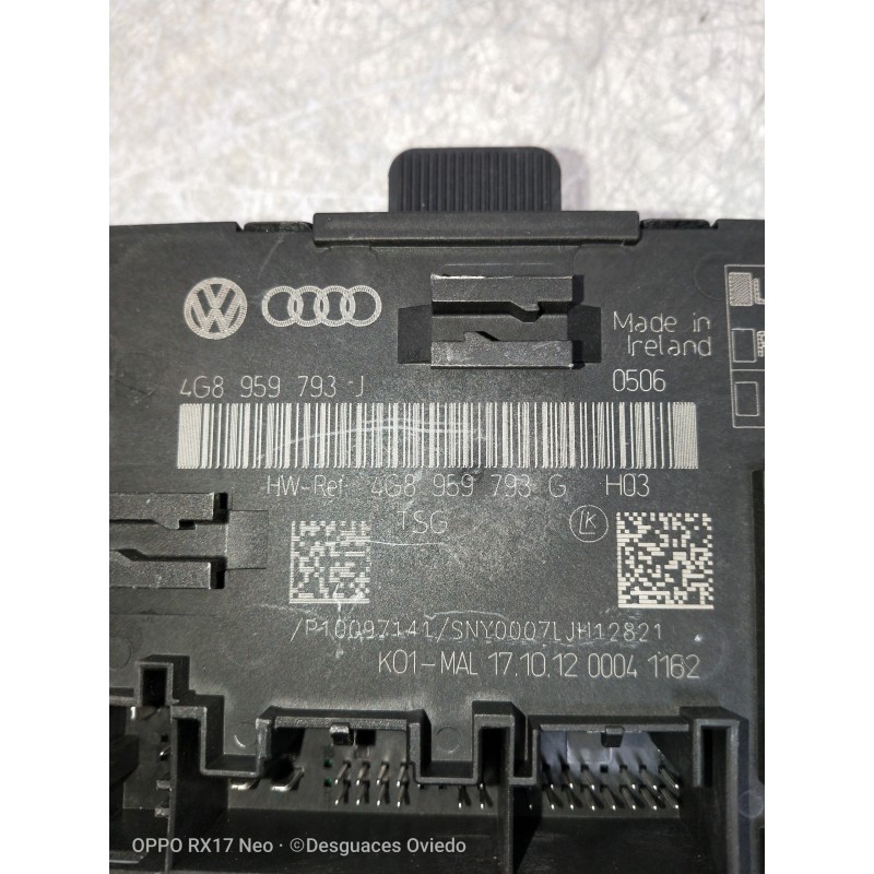 Recambio de modulo electronico para audi a6 allroad quattro (4gh) 3.0 v6 24v tdi referencia OEM IAM 4G8959793J 4G8959793G 