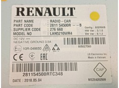 Recambio de sistema audio / radio cd para renault clio iv limited referencia OEM IAM 281154500R 276660 281154500RTC348 2