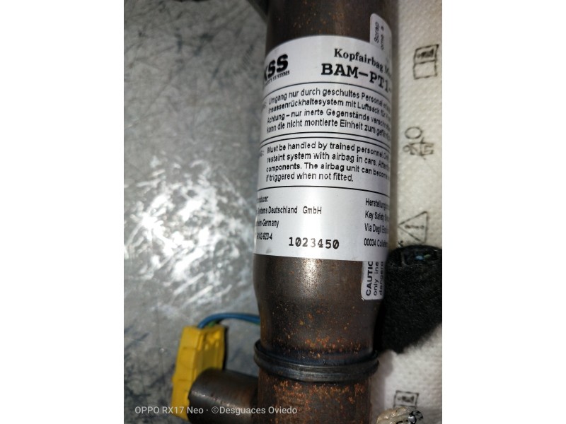 Recambio de airbag cortina delantero derecho para audi a6 allroad quattro (4gh) 3.0 v6 24v tdi referencia OEM IAM 4G9880742B 102