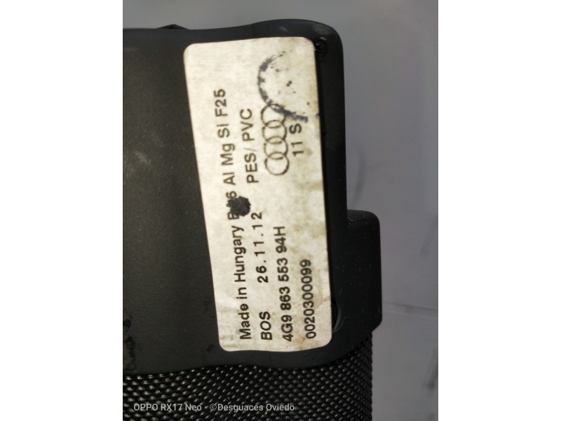 Recambio de bandeja trasera para audi a6 allroad quattro (4gh) 3.0 v6 24v tdi referencia OEM IAM 4G986355394H 0020300099 