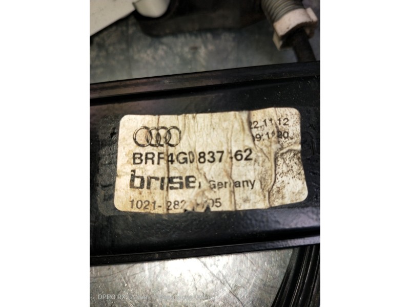 Recambio de elevalunas delantero derecho para audi a6 allroad quattro (4gh) 3.0 v6 24v tdi referencia OEM IAM 4G0837462  