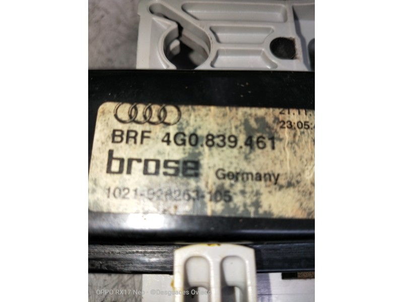 Recambio de elevalunas trasero izquierdo para audi a6 allroad quattro (4gh) 3.0 v6 24v tdi referencia OEM IAM 4G0839461  
