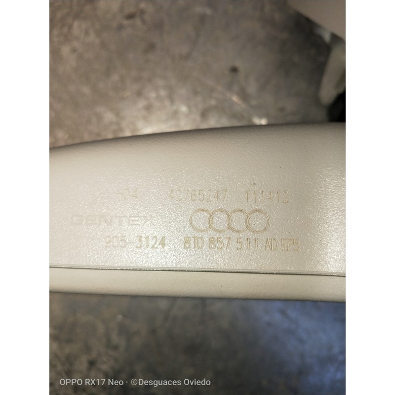 Recambio de espejo interior para audi a6 allroad quattro (4gh) 3.0 v6 24v tdi referencia OEM IAM 8T0857511AD  